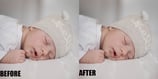 skin retouching before and after