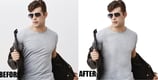 Men Apparel Before and After 