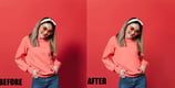 women Apparel Before and After 