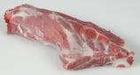 Raw half a shoulder of lamb