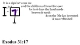 Exodus 31 :17 Say it slow