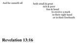 Revelation 13:16 You should see