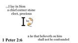 1 Peter 2:6 Say it slow