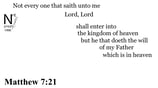 Matthew 7:21 Say it slow