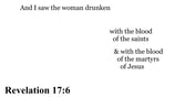 Revelation 17:6 You should see