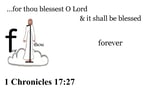 1 Chronicles 17:27 Say it slow