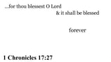 1 Chronicles 17:27 You should see