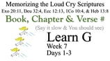 Learn G (Days 1-3)