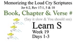 Learn S (Days 1-3)