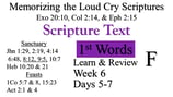 1st Words Learn & Review F (Days 5-7)