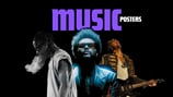 Music posters category with legendary singers and musicians