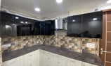 Modular Kitchen of 3 BHK Corner Builder Floor with Multiple Balconies — Chattarpur