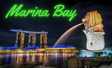 Travel guide visiting Marina Bay, Merlion, Singapore