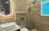Designer Bathroom of 3 BHK Luxury Builder Floor Near 100 Feet Road — Chattarpur