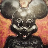 a painting of a mickey mouse character