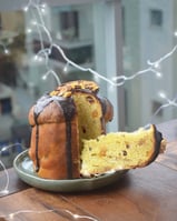 fotografia de panetone natal padaria