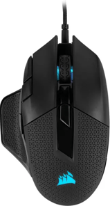 Corsair NIGHTSWORD RGB Ratón de Juego FPS/MOBA con Cable, 18.000 PPP, Negro 