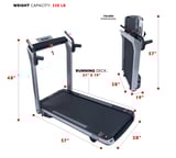 treadmill dimensions