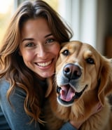 PetArt360 müşterisi Sevil Y'nin köpeği ile resmi
