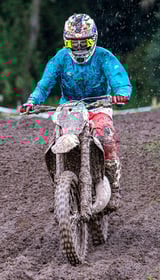 Motocross rider, Babel, North Wales, UK