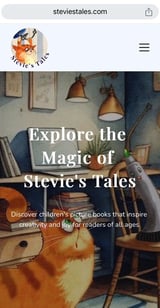 Home page of Stevie's Tales website