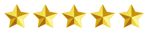 5 golden stars