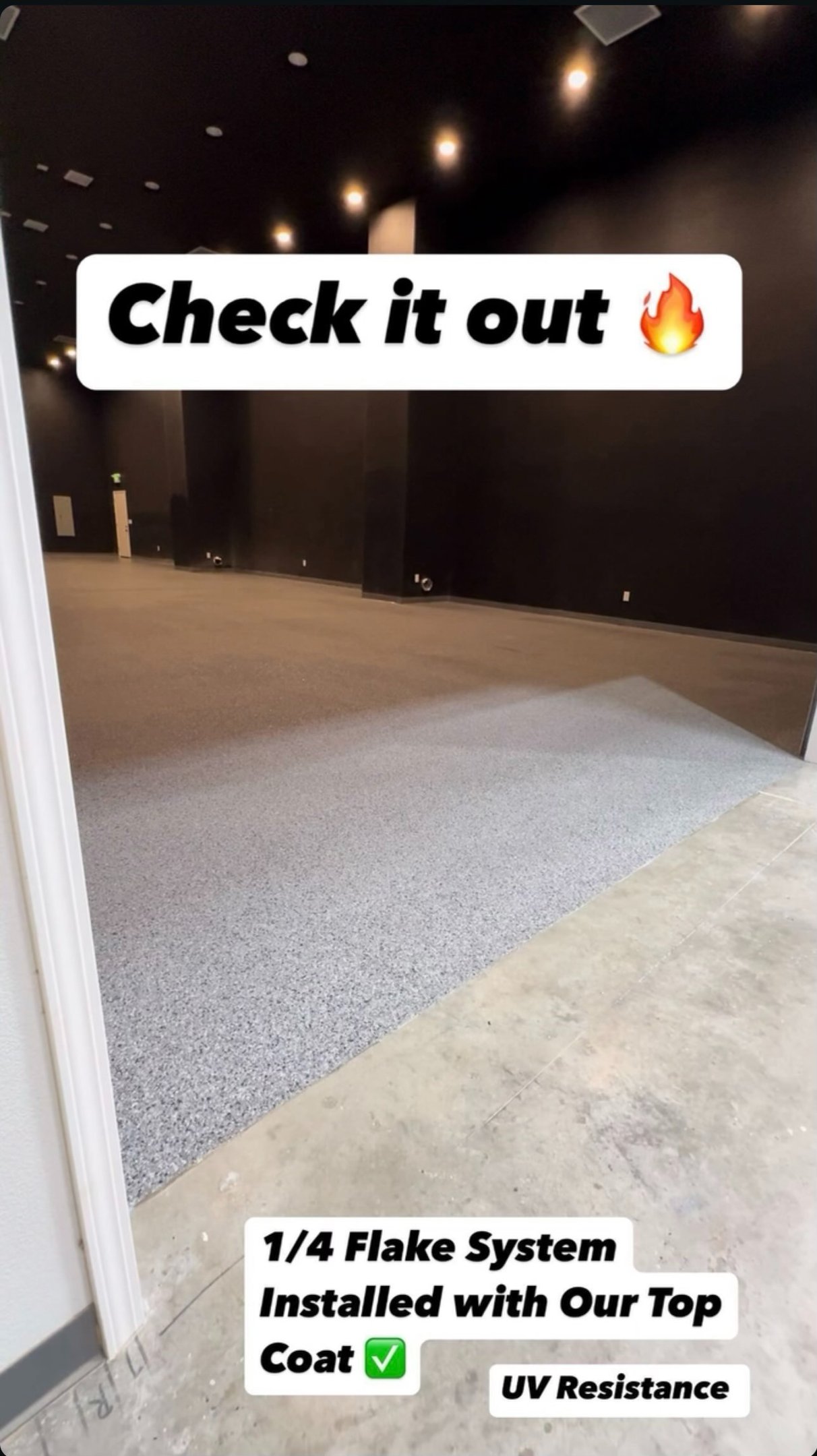Epoxy floor project completed