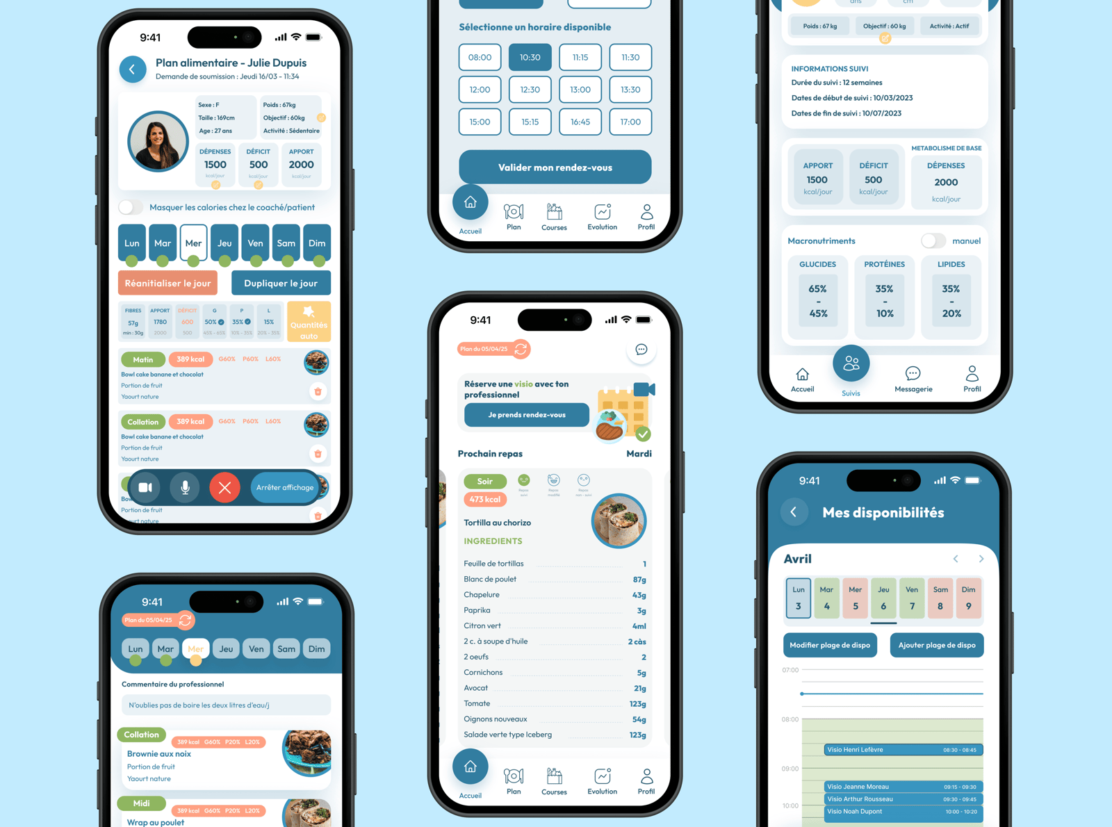 Les trois applications mobiles de l'écosystème mmmEat