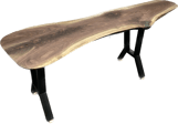 Live edge walnut coffee table made by Austen at Eternally Furnished..