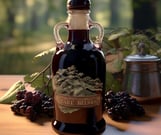 a bottle of elderberry syrup