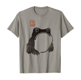 Cute Cottagecore Frog - Grumpy Japanese Frog T-Shirt