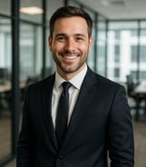 a man in a suit and tie smiling