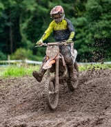 Motocross rider, Babel, North Wales, UK