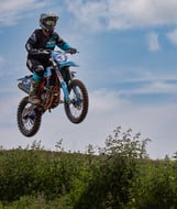 Motocross rider, Babel, North Wales, UK