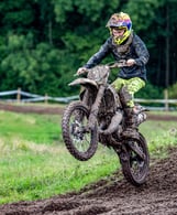 Motocross rider, Babel, North Wales, UK