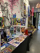 Marché de noel des créateurs Manga T à Metz stand petite plume, illustrations manga 
