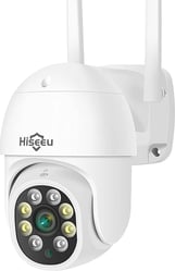 Hiseeu WHD305-UK Seguimiento Automático 5MP Cámara Vigilancia WiFi Exterior, blanco