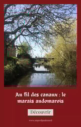 épingle pinterest avec vue des canaux du marais audomarois