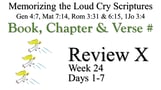 Review X (Days 1-7)