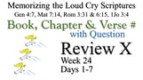 Review X (Days 1-7) with Q