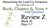 Review Z (Days 1-7) with Q