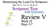 Review V (Days 3-7) with Q