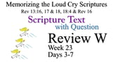 Review W (Days 3-7) with Q