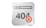 Icono 3D gris con número 404 y equis roja, simboliza página no encontrada o error de enlace en Egremy Digital.