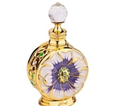 a perfume bottle with a flower on it