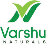 Varshu Naturals logo representing 100% natural and homemade products