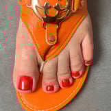 Vernis semi-permanent pieds