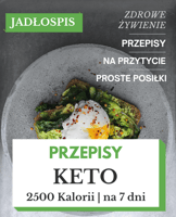 dieta keto jadłospis na tydzień 2500 kcal