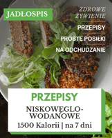 dieta low carb jadłospis tygodniowy 1500 kcal