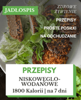 dieta low carb jadłospis tygodniowy 1800 kcal